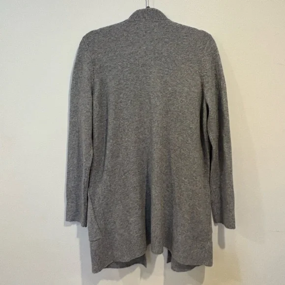 LOFT Heather Gray Open Cardigan size large - Picture 3 of 3